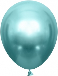 Воздушный шар с гелием зеленый хром, 30 см
