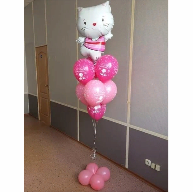 Композиция из гелиевых шаров "Hello Kitty"