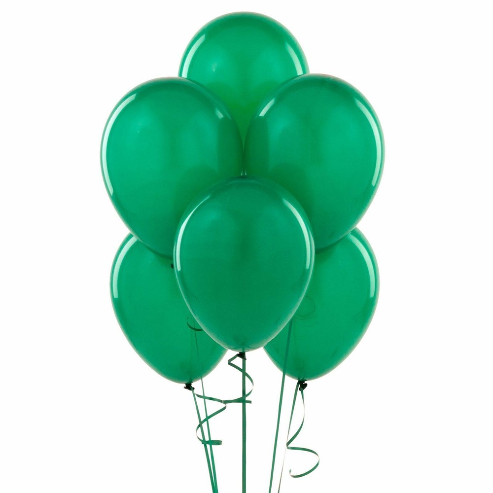 Гелиевые шарики Зелёный металлик